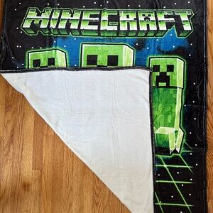 Bioworld digital print Minecraft fleece blanket with pillow case